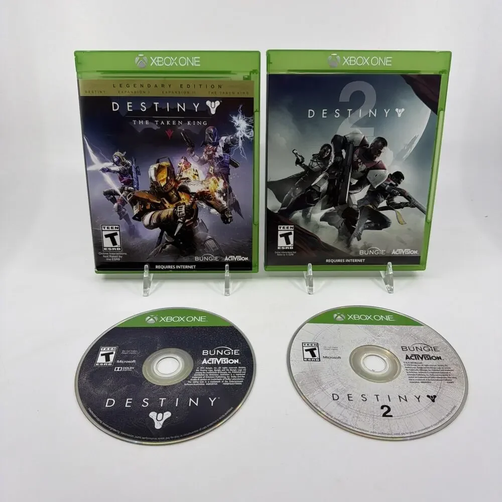 Xbox One Destiny Game Lot Destiny 2 & The Taken King Bungie Activision